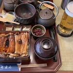 日本橋 玉ゐ ラクーア店 - あなご箱めし 竹 2970えん　生ビール(中)649えん