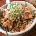 うどん山長 - 豚しゃぶのタレがしみてますよ！