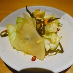天丼専門 銀座いつき - お漬物