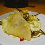 天丼専門 銀座いつき - お漬物