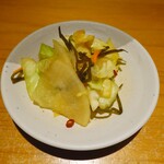 天丼専門 銀座いつき - お漬物