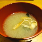天丼専門 銀座いつき - お味噌汁
