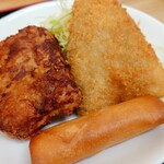 大衆食堂めしどき  - フライ盛り合わせ定食♪