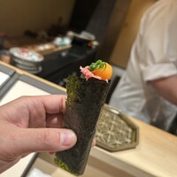 鮨 若尊 - 本マグロ叩き身手巻き