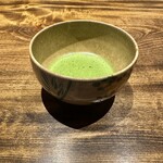温石 - 〆のお抹茶　江戸時代の抹茶椀だそうです。素敵な出逢いでした♡