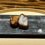 温石 - 太刀魚蓮根包揚げ