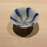 温石 - ホワイトアスパラガスのスープ、重ねて重ねて、この日で300本くらいのホワイトアスパラガスが出汁になっているそう