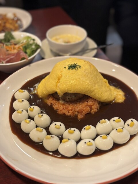 かわいいが渋滞のひよこオムバーグ』by ふみにゃんnyan.fumi : 創作