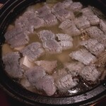 おゝ杉 - 皮目を下にして野菜の上に静かに乗せる