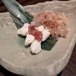 いっちょらい - 酒盗クリームチーズ