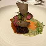 アルカナイズ - 伊豆牛 モリーユ茸 卵黄と酸味のソース