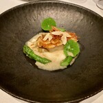 アルカナイズ - ヒゲダイ 桜海老とアーモンド アスパラガス