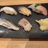 浅草寿司場 ひなと丸 - えんがわ、北寄貝、鯵、小肌、イカ下足