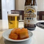 食道園 - 先ずは一番搾り♪