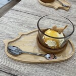 Cafe calico - セットデザートのアイスクリーム（キャラメルソース）