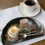 蕎麦処 くに作 - くに作デザート盛り合わせ