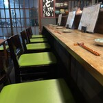 にほん酒と肴 酔音 - カウンター席