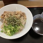 そば処 弥七 - 肉つけそば1.5玉(温)