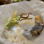 キッチン ブルー グローブ - お新香、ご飯です