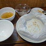 キッチン ブルー グローブ - スープは残さず、いただきました