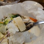 キッチン ブルー グローブ - ホクホクなジャガイモ、ご飯