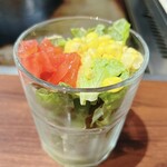 モンジャバ - セットのサラダ