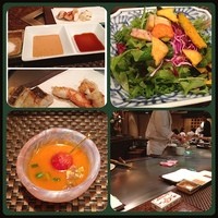 鉄板焼　堂島 - 冷製トマトスープ美味しい