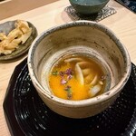 鮨きむら - のれそれ(穴子の稚魚)のお吸い物