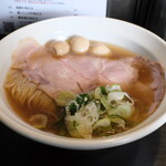 丿貫 - 梭子魚と鮭の重ね蕎麦