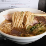 丿貫 - 梭子魚と鮭の重ね蕎麦の麺（いつものやつ）