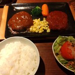 ハンバーグ・ステーキ&J - ダブルハンバーグセット