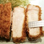 ポンチ軒 - 断面  肉の部分で25mm