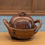 好日 - 土鍋ごはんが炊き上がりました。