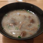 二代目居酒屋ばんらい - なめこ汁（無料）