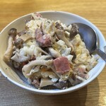 食堂Light - お店のお姉さんに取り分けてもらったリゾット