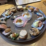 食堂Light - 前菜9種盛り 彩りも良く全て美味！