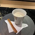 西麻布 しるく屋 - 淡路島野菜ポタージュ。