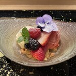 西麻布 しるく屋 - デザート。コーヒーも付きます。