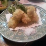 根津 呼友 - 鱧と野菜の天ぷら