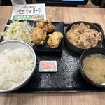 Yoshinoya Ichiyonichigosen Sakudaira Ten - 牛肉丼炸雞定食