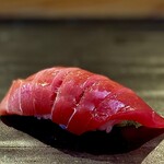 小判寿司 棚倉 - 本鮪赤身漬け（勝浦）フレッシュ！70キロ級。赤身とは思えない濃いマグロ！