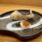 小判寿司 - マナガツオ幽庵焼き。弾力ある身は淡白で上品です。