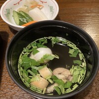 鰻 十和田 - 肝吸・香物