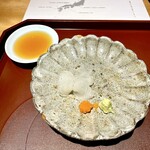 馳走 啐啄一十  - ⑥お造り
      　オコゼ（広島産）