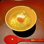 馳走 啐啄一十  - 
                                ②山口県上関 天然河豚の蒸し白子 餡掛け