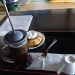 カフェ えどもんず - 本日のおすすめコーヒーとバームクーヘンのセット