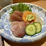 和・にち - ハマチ+ヨコワ(？)+鯛