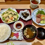 和・にち - お造り定食 ¥1100