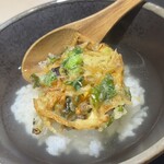川崎 天婦羅 玄天 - かき揚げのお茶漬け