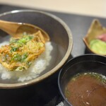 川崎 天婦羅 玄天 - かき揚げのお茶漬け